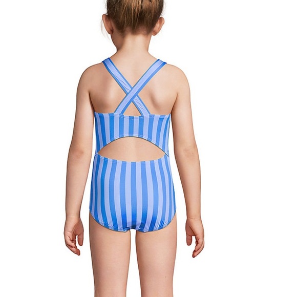 New Girls Sequin Graphic UPF 50‎ Tugless One Piece - Picture 2 of 5